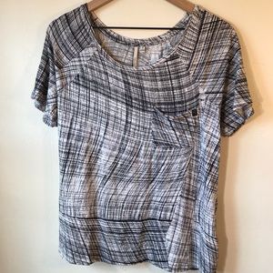 Calvin Klein Wavy Geometric Lines, Short Sleeve T